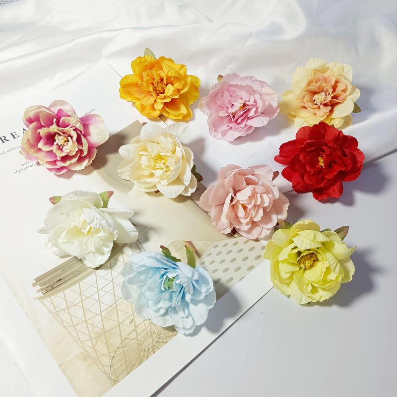 Simulated Water Lily Flower Heads, Peony Flowers, Artificial Flowers, Silk Flowers, DIY Handmade Hanfu Hair Accessories, Clothing, Wedding Decorations