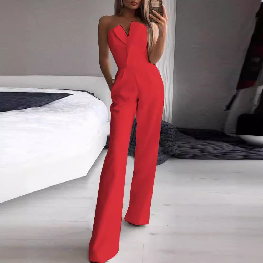2025 Comercio exterior transfronterizo Primavera y verano Falda larga china Nuevo mono chino Mono de viajero de temperamento de cintura media oblicuo