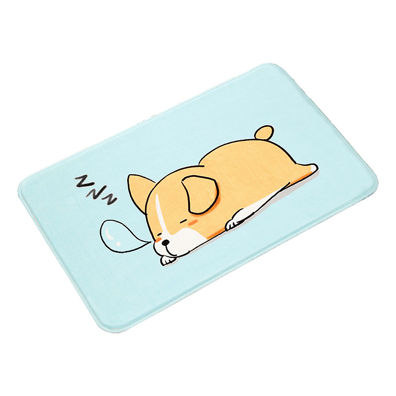 卡通地垫进门口仿羊绒加厚脚垫卫生间浴室吸水防滑垫子卧室地毯