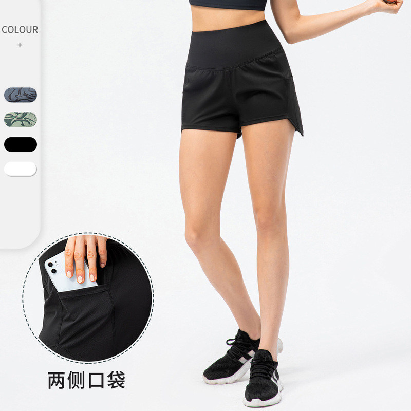 Special Offer New Women's Tennis Sports Shorts Printed with a Nude Feel, Loose High-Waisted Running Casual Fitness Shorts 22439