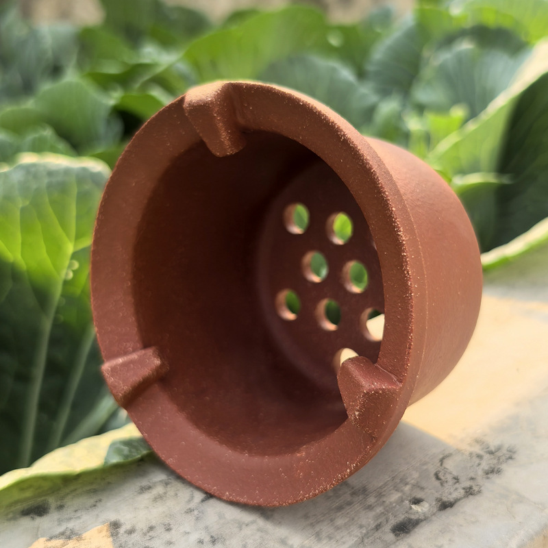 Red Clay Pottery Clay Stove for Brewing Tea, Fire-Resistant and High-Temperature Resistant Furnace Core, Flowerpot Converted into a Charcoal Stove, DIY Handmade Charcoal Stove Inner Core