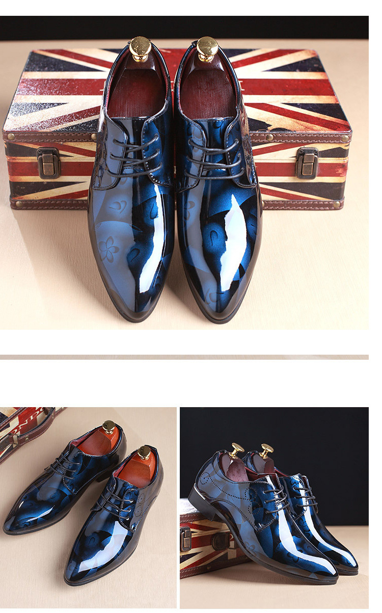 Spitz zulaufende Businessschuhe Freizeitschuhe für Herren_voghion.com