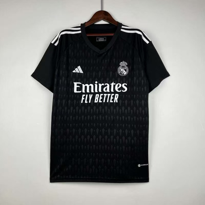 adidas x Real Madrid 2023/24 Goalkeeper Home Jersey Black