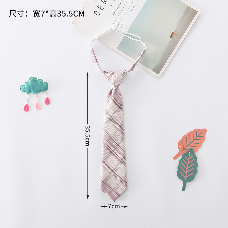 [Liquidación] Jk corbata pequeña, estilo universitario femenino, camisa de uniforme japonés a cuadros, pajarita, actuación de estudiante