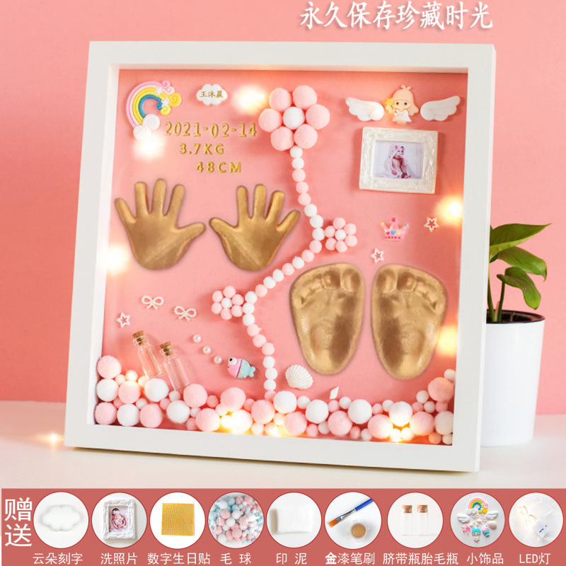 Solid wood 14inch pink gold paint + trinket warm lamp c☆