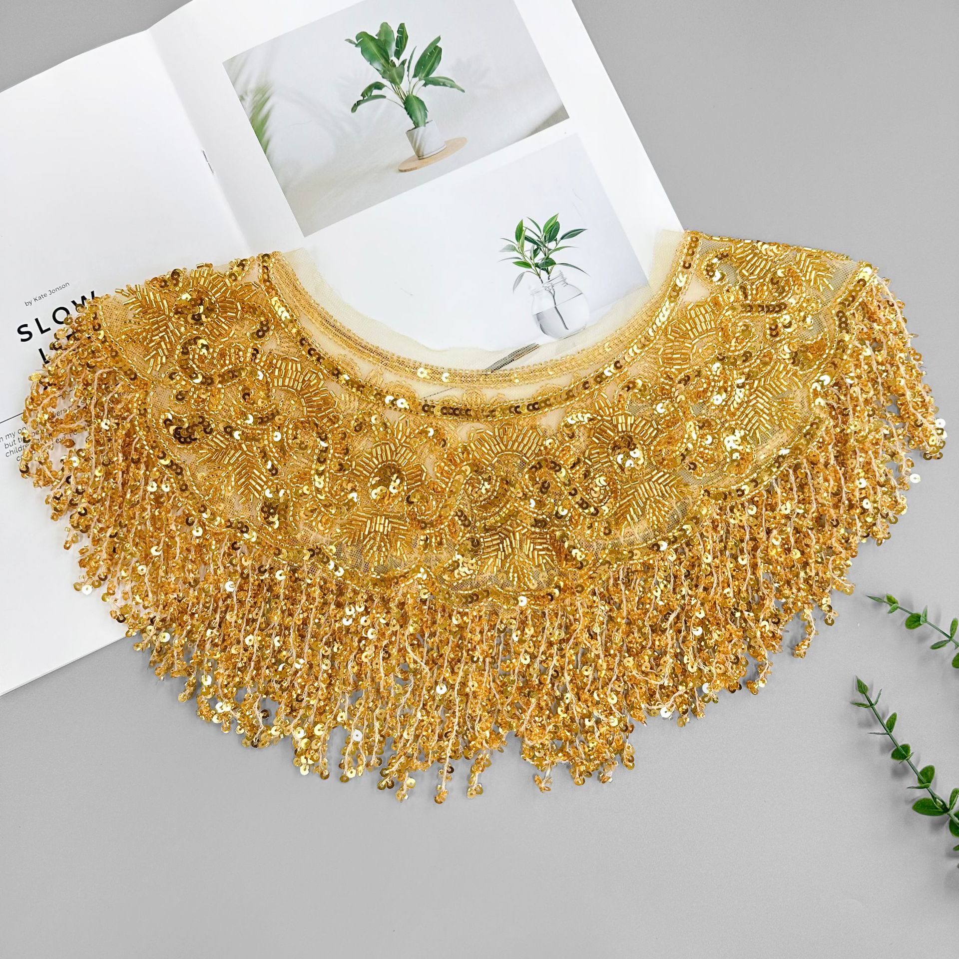 Versátil verano novia de encaje nuevo vestido de chal cheongsam moda hueco corto camisa de abrigo