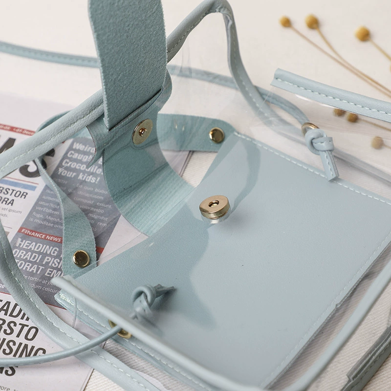 Trend small fresh summer transparent bag strap, small bag, 2021 collection, simple and elegant design