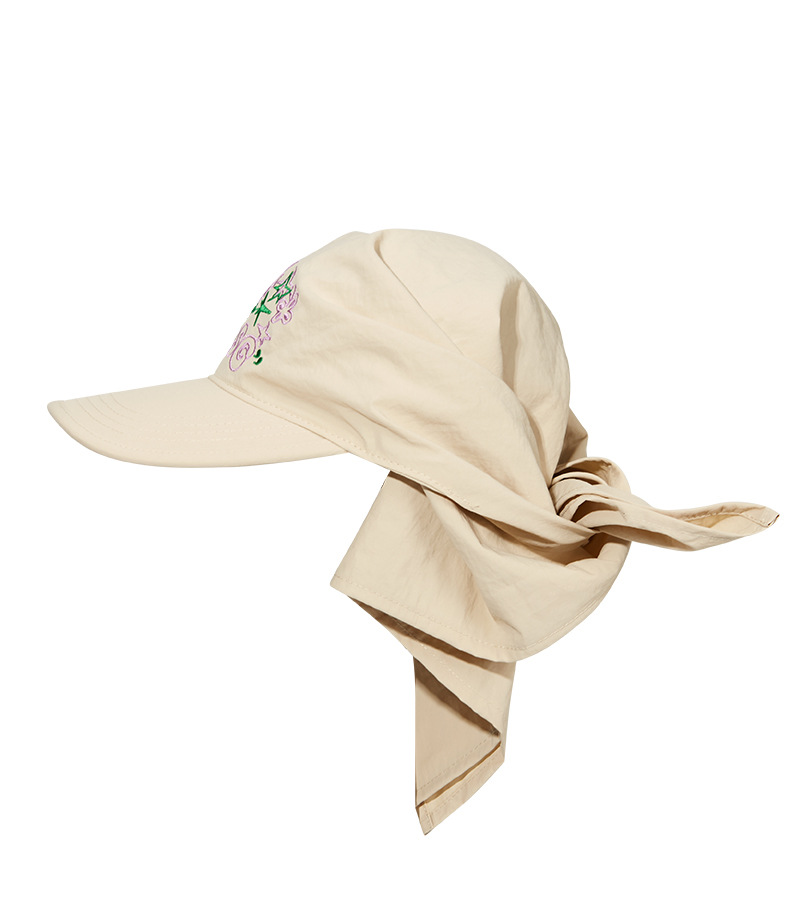 Summer Power Protection, Sunscreen, Sunshade Hat, Unique Design, Colored Tie Headband, Embroidered Street Skateboarding,_voghion.com