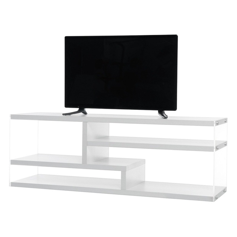 Moderno simple gabinete de TV sala de estar pequeño apartamento simple gabinete de piso de almacenamiento visual gabinete image 1