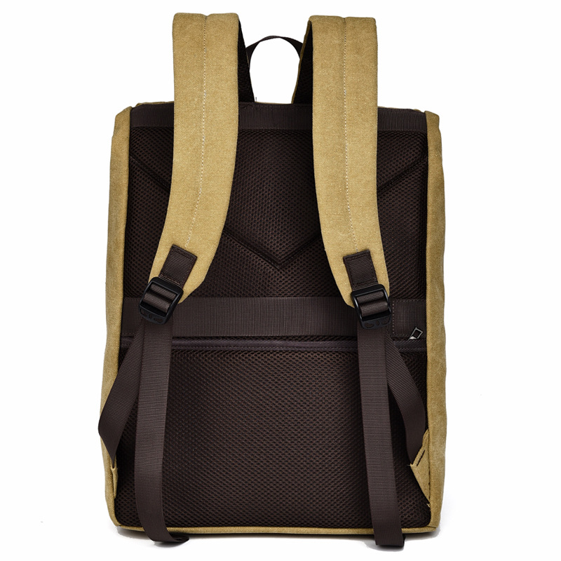 2024 nueva mochila de gran capacidad de lona para hombre, deportes al aire libre, antirrobo, mochila para computadora para estudiantes de secundaria, mochila escolar