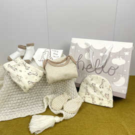 新生儿见面礼盒婴儿衣服套装服装宝宝哈衣满月礼baby clothes童装