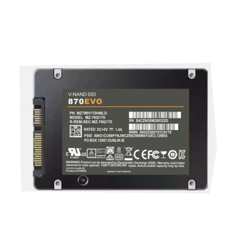 Переходящий границей 870EVO SSD SSD 1ТB 2ТB 4ТB SATA3 2.5-дюймовый настольный ноутбук универсальный