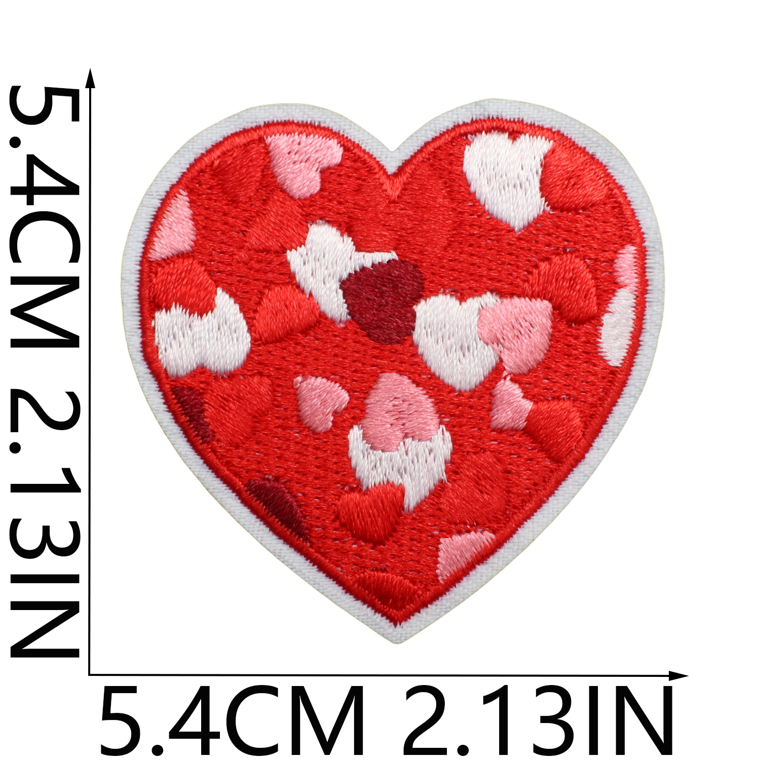 3g Weight Clothing Sticker Patches Classification 1 Piece Quantity Dacron thread Material Valentine'S Day Festival Heart Shape Pattern Casual, Elegant, Simple Style Style Embroidery Craft 1 Piece Casual Elegant Simple Style Heart Shape Dacron Thread Clothing Sticker Patches 7