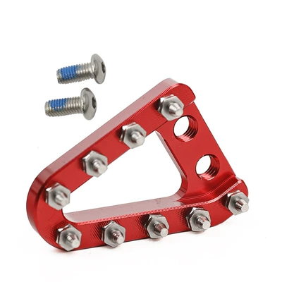 Brake Modified Triangle Plate, Motorcycle pedals - flat-red