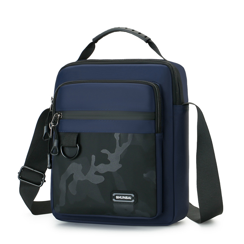 Bolso cruzado multifuncional para hombre, bolso de hombro deportivo sencillo para exteriores, bolso de mano moderno de gran capacidad para hombre