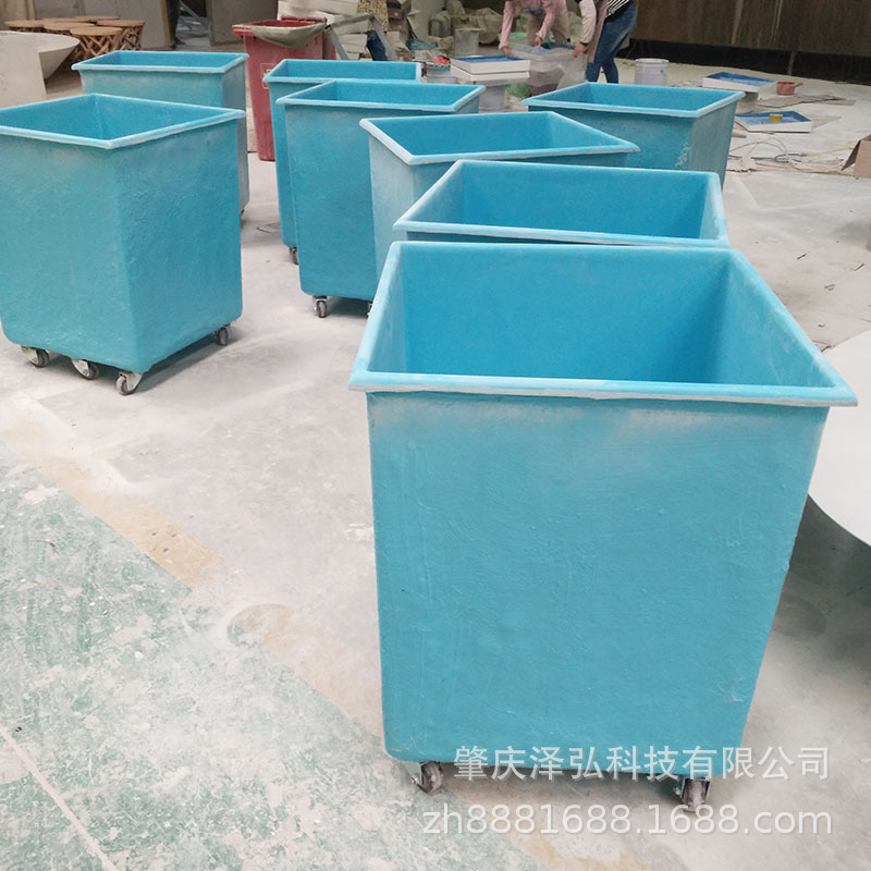 方形玻璃钢垃圾桶内胆frp果皮箱内桶室外公园市政分类垃圾房内筒