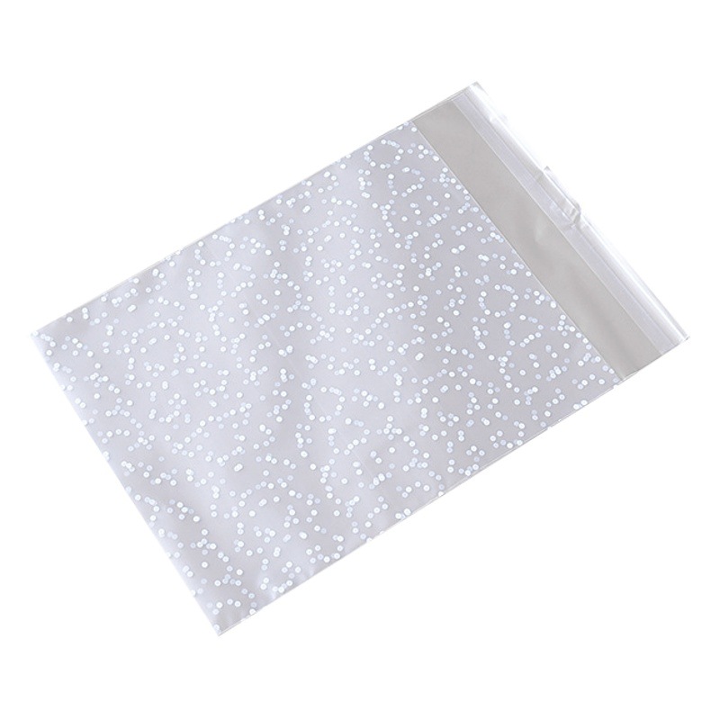 Bolsa autoadhesiva esmerilada gruesa bolsa de embalaje bolsa de galletas para hornear joyería copo de nieve pastel de vaca crujiente regalo al por mayor