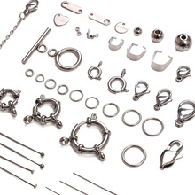 不锈钢单圈龙虾扣收尾扣9字针串珠diy手链项链饰品配件圆珠速卖通
