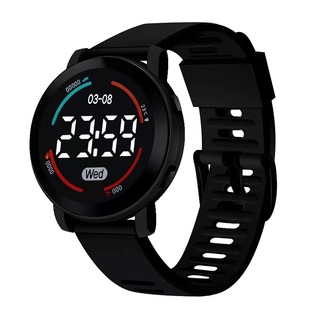 Modern New Digital Watch Middle School Student Couple Sports Watch Waterproof Round Light Luxury Style Digital Watch Led Wholesale