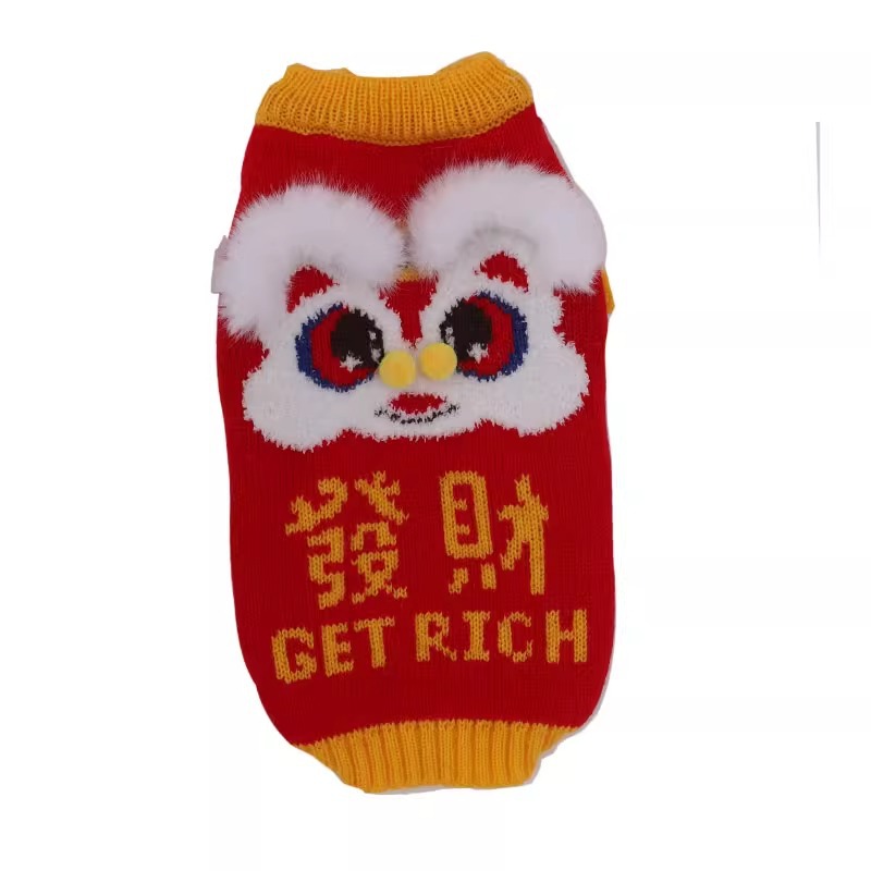 Ropa de gato, traje de invierno para mascotas, Año Nuevo, gatito, festivo, otoño, invierno, perro, gato masculino, gato cálido, Año Nuevo, invierno