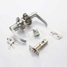 三杆式球型执手锁 铝合金门锁三柱式塑钢门锁彩钢门锁 卫生间门锁