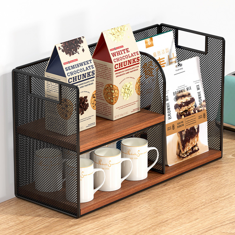 Organizador de Mesa de Madera Sólida Multifuncional para Comedor