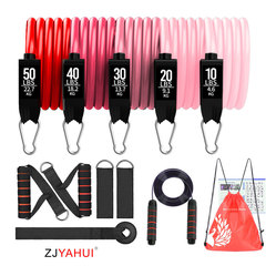 Set of 11 pieces, 100 lbs women's fitness training resistance bands, 150 lbs tension, home exercise resistance bands for home use