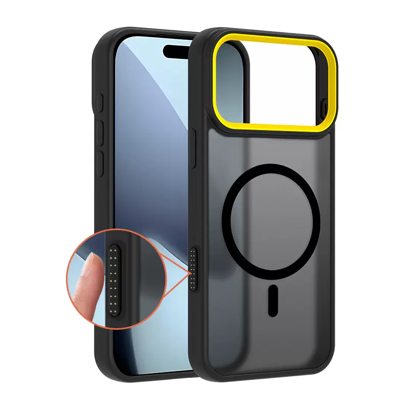 适用苹果17Promax肤感二合一磁吸手机套iPhone17Pro无线Magsafe壳