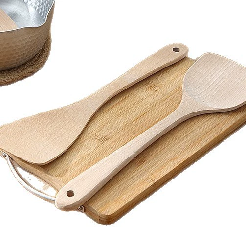Large collection of special clearance origin and supply spatulas, kitchen spatulas, beech wood, kemuhe wood spatulas, long handle wooden spatulas