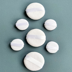 超柔短絨mini手指定妝散粉便捷補妝海綿小號拖鞋遮瑕拇指迷你粉撲