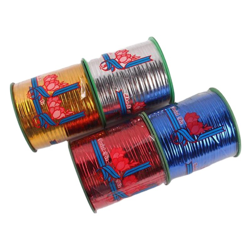 Cinta de envoltura de flores 400 yardas de oro y plata rollo de cinta embalaje de flores cuerda de sellado ramo rojo línea de encuadernación de regalo lote