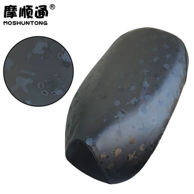 Electric car cushion, scooter Q85C waterproof seat cover - q85cq80c-black-waterproof-cartoon-pattern