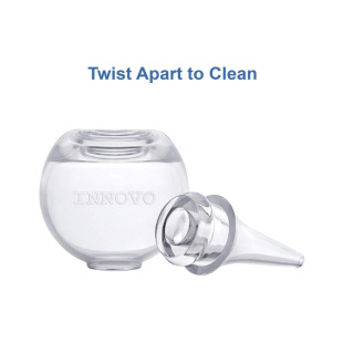 Silicone Bulb Baby Ear Syringe and Nasal Aspirator, Suction Snot and Mucus, Washable and Reusable
