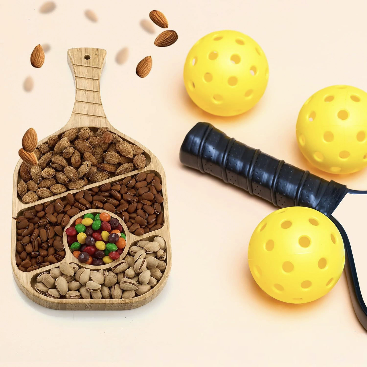 Трансграничный поддон новый поднос для моделирования мяча Пик шара Honeydak мяч весло поднос разделительный поднос для закусок