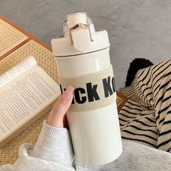 新款小盾保溫杯小狗吸管杯女生高顏值316不鏽鋼大容量便攜喝水杯