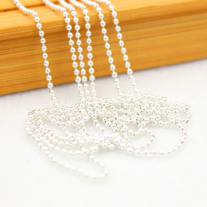 Cadena de bola de hierro chapa galvanizada de sello de aceite joyería de decoración de uñas cadena de bolsa cadena de alta calidad cadena de etiqueta colgante