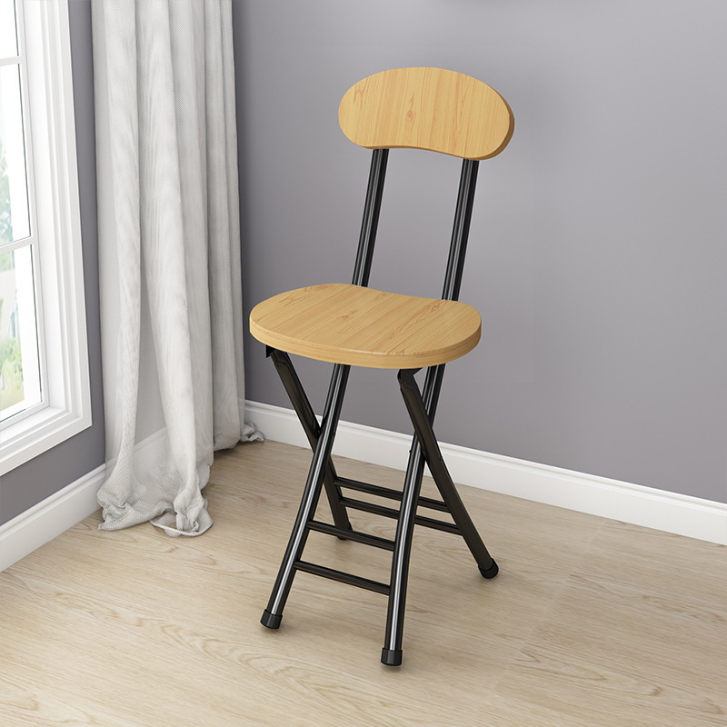 Silla plegable silla de comedor casera silla de descanso de ocio silla de respaldo de dormitorio taburete silla portátil para adultos