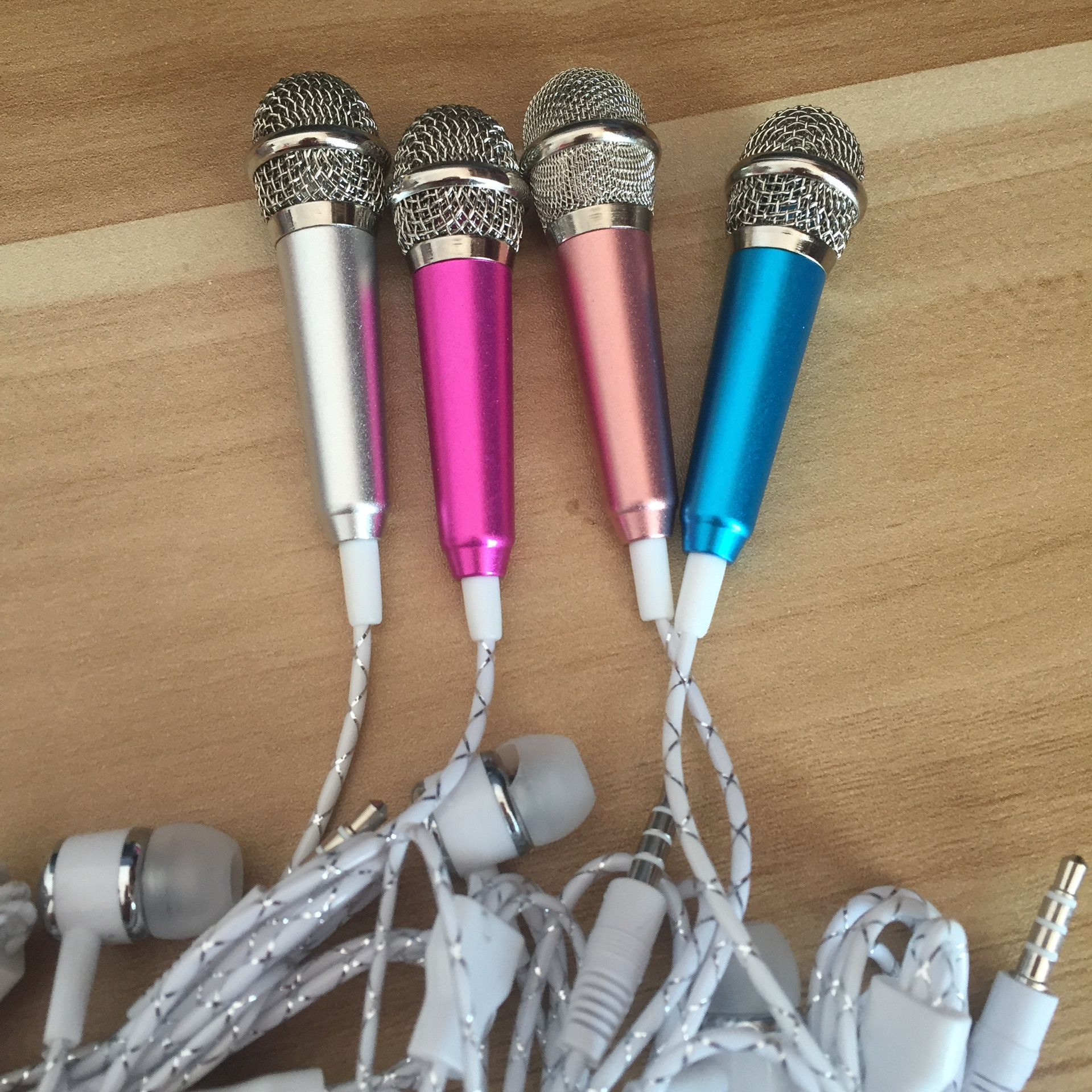 Teléfono móvil karaoke micrófono karaoke artefacto karaoke micrófono auricular micrófono integrado mini micrófono