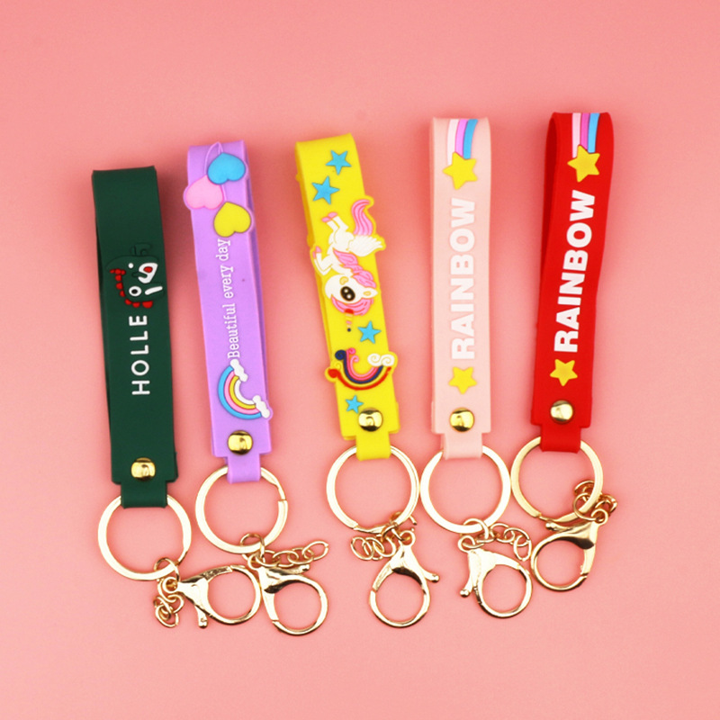 Silicone keychain for keys