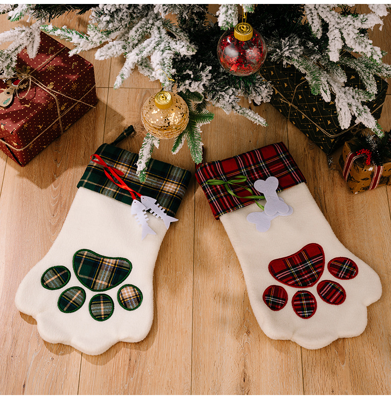 105g Weight Hanging Ornaments Event & Party Supplies Party Occasion Christmas Festival Christmas Casual Paw Print Party Hanging Ornaments Decorations Hanging Ornaments