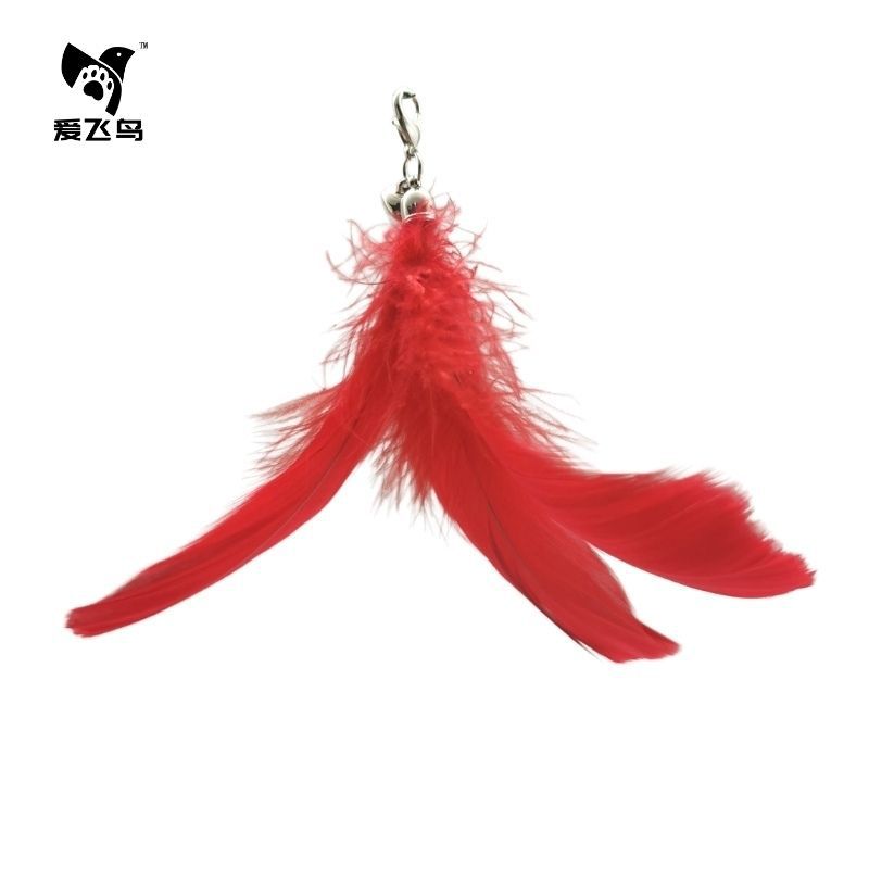 "차이나 레드" 깃털 교체 헤드 (로드 제외)