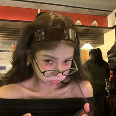 高級感レトロ豹紋酢酸カチューシャ女性2025新型韓国fever同型ワイドヘッド