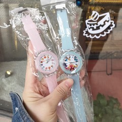 Cartoon Breadman Watch Glowing Electronic Cute Influencer Same Style Jelly Student Girly Heart Anime Glow-in-the-Dark