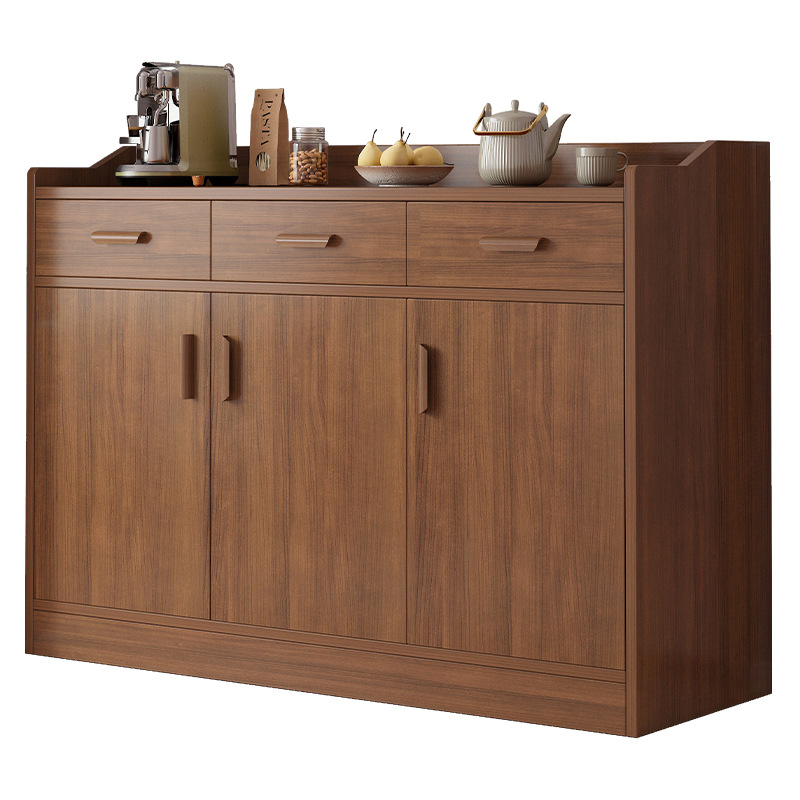 Salón de estar doméstico almacenado contra la pared en un armario de comedor moderno simple y multifuncional cocina oficina almacenamiento armario de té