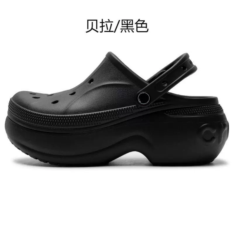 Летние новые сабо Bella для женщин, повседневные тапочки на толстой подошве, утепленные пляжные сандалии для улицы