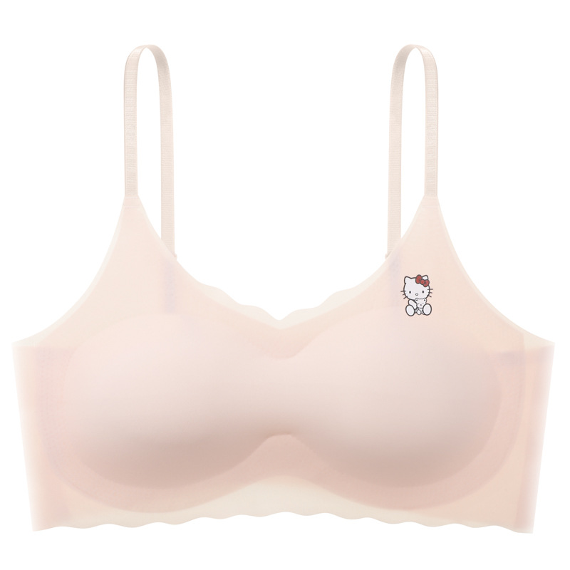 Girls Intimates Development Period Summer Seamless Primary School Vest Kidsren Junior High School Student Bra Girl Ice Silk Bra
