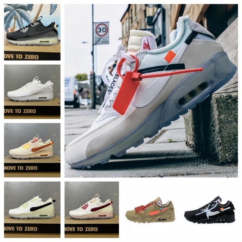 Foreign trade Putian shoes AIRMAX90 co-branded air cushion shoes, breathable retro casual versatile lightweight running shoes for men and women