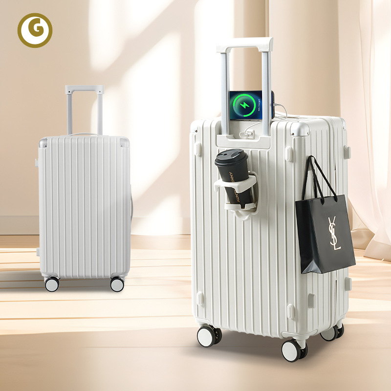 Maleta de alto valor 2024 nueva caja con ruedas multifuncional de 20 pulgadas caja de contraseña de rueda silenciosa de gran capacidad de 24 pulgadas