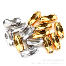 不锈钢猪腰扣波珠链连接扣包珠扣双头珠链扣diy手链项链配件批发