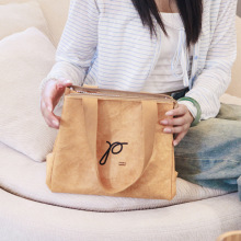 杜邦纸袋印制logo可水洗撕不烂复古礼品袋大容量环保印logo手提袋